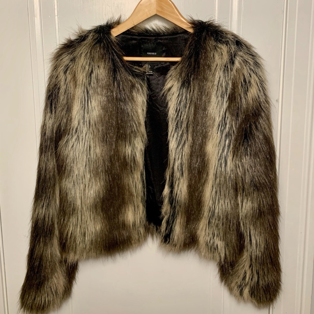 Shaggy Faux Fur Coat